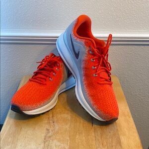 Nike Red and Gray Athletic Shoes